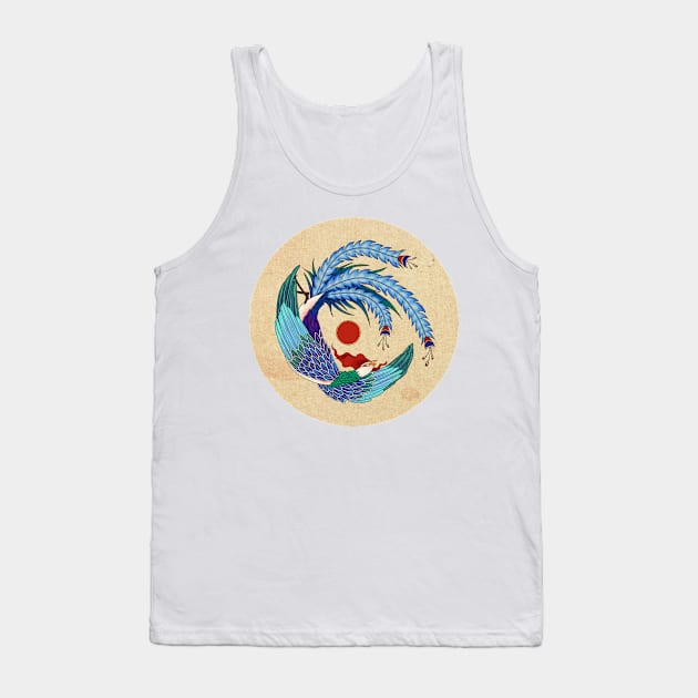 Minhwa: Asian Phoenix B Type (Korean traditional/folk art) Tank Top by koreanfolkpaint